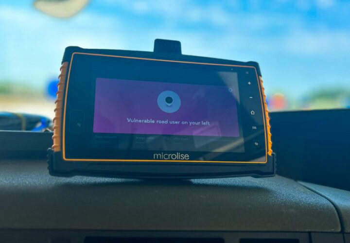 driver hazard warning on microlise microlise system