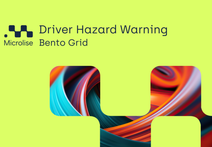 driver hazard warning bento grid